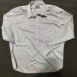 Men's Untuckit Long Sleeve XL Gray/Blue